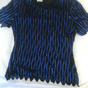 Stenay Woman's medium Sequin Silk Vintage top